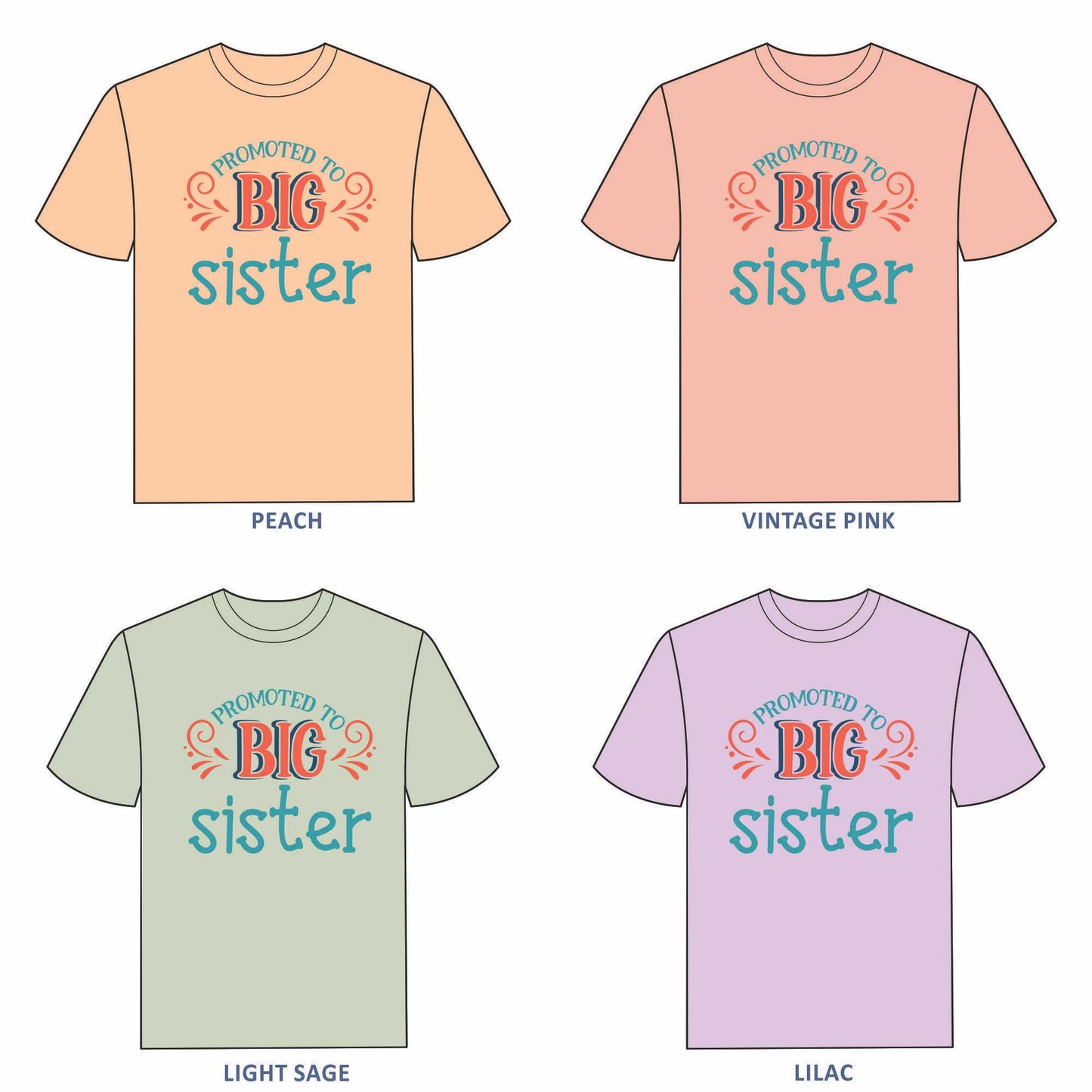 Big Sister, Little Sister T-shirt for Girls - #176
