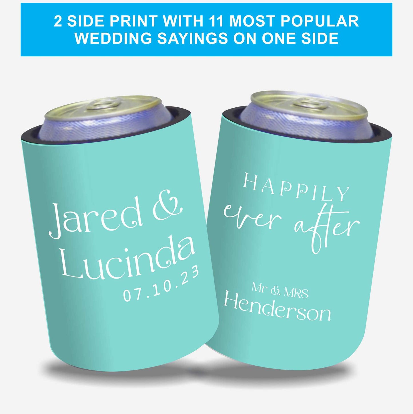 Personalized Stubby Holders Wedding