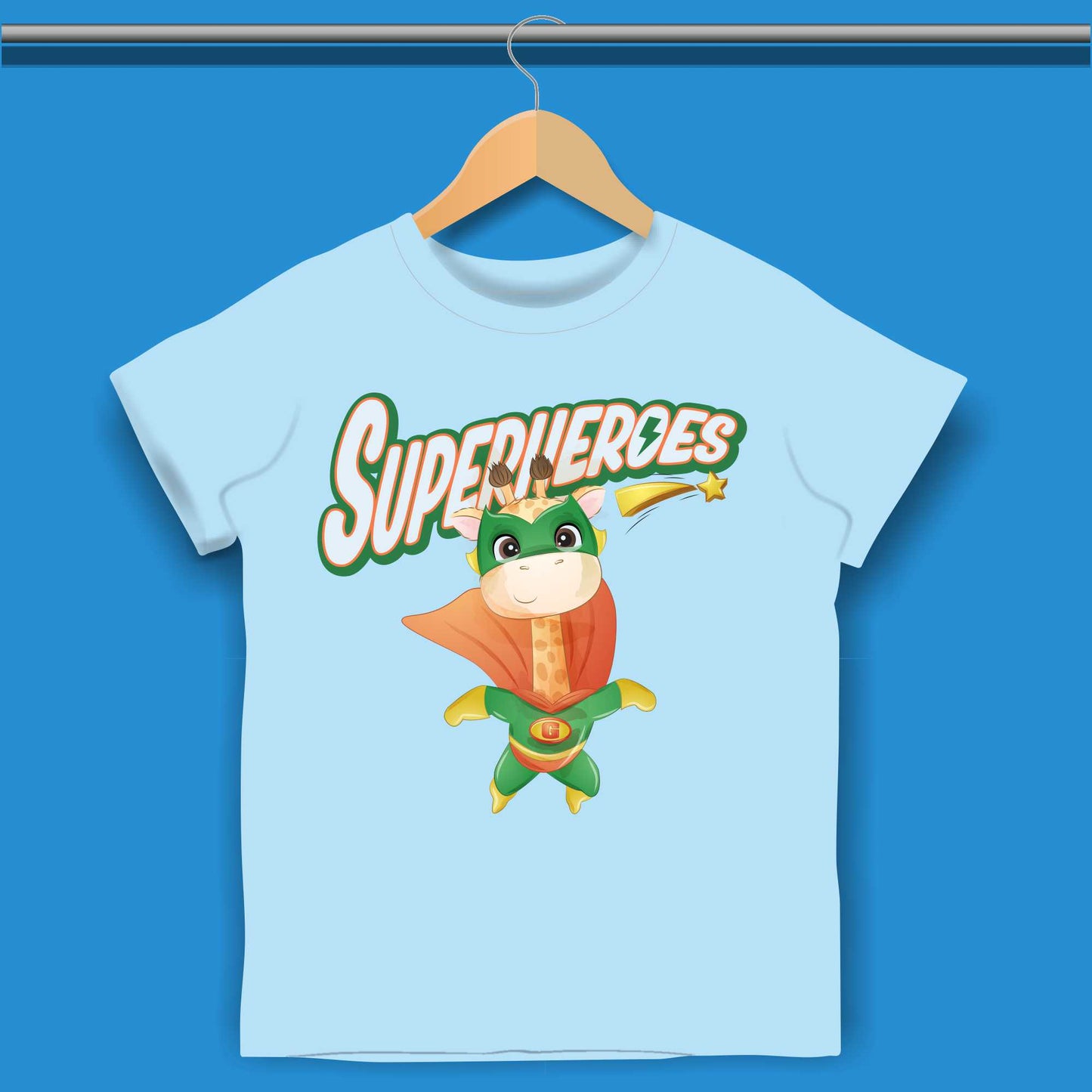 Cartoon Dino Superheroes T-shirt for Boys