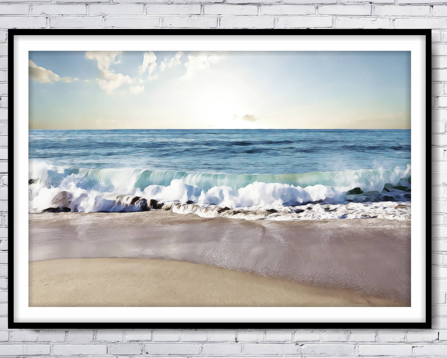 Beach Ocean Wall Art. Beach Prints. Ocean Prints. Size A4. #001