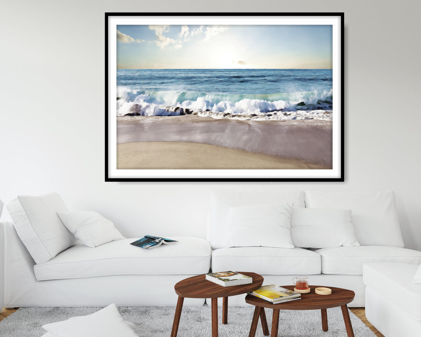 Beach Ocean Wall Art. Beach Prints. Ocean Prints. Size A4. #001