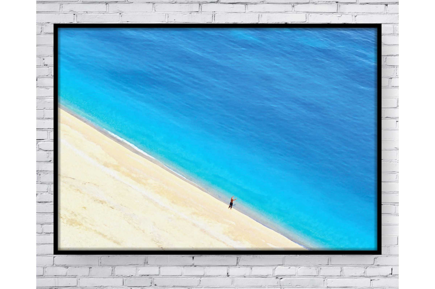 Beach Ocean Wall Art. Beach Prints. Artistic Watercolour beach print. Ocean Prints. Size A4. #0107