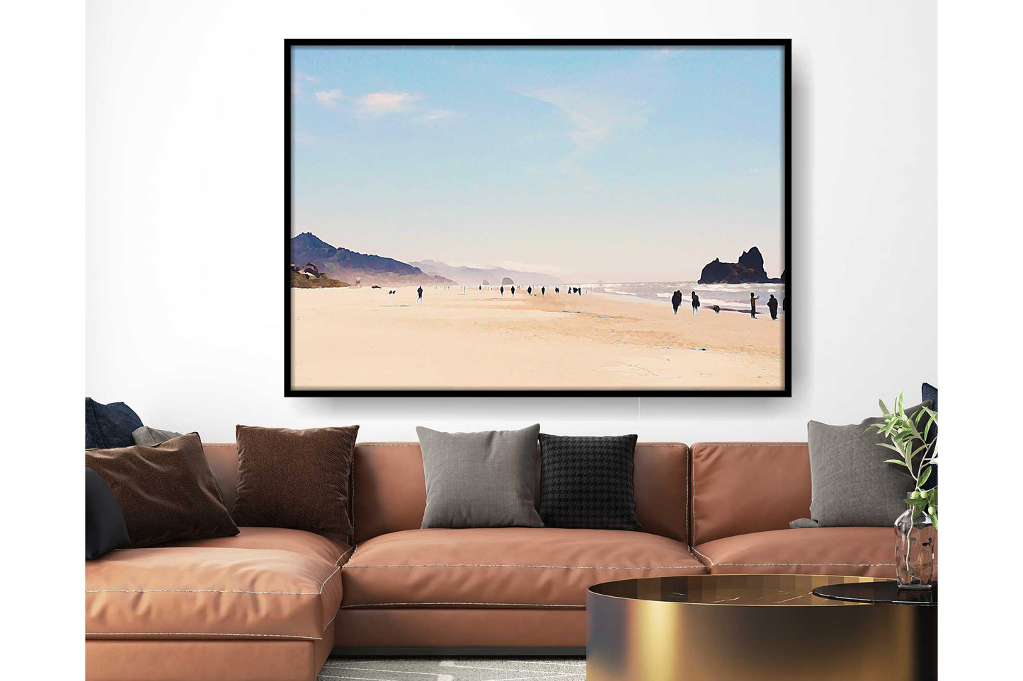 Beach Ocean Wall Art. Beach Prints. Artistic Watercolour beach print. Ocean Prints. Size A4. #0137