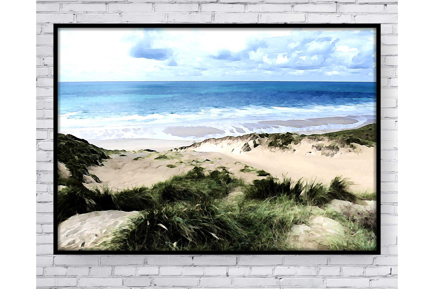 Beach Ocean Wall Art. Beach Prints. Artistic Watercolour beach print. Ocean Prints. Size A4. #0152