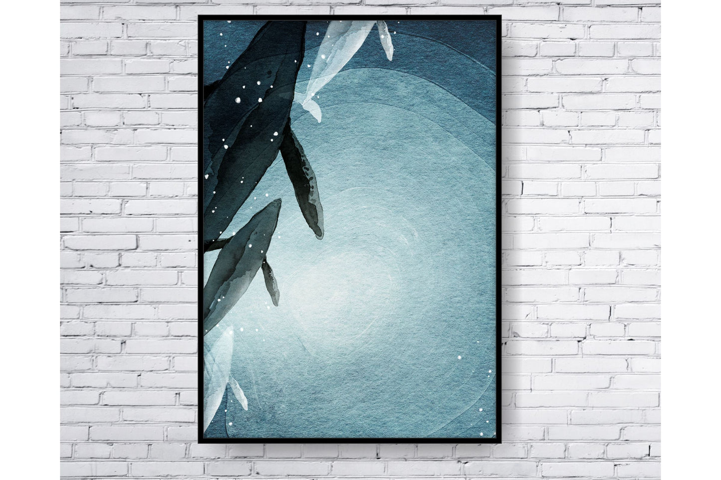 Set of 3 prints. Beach Ocean Wall Art. Watercolour under the sea. Size A4. #0256