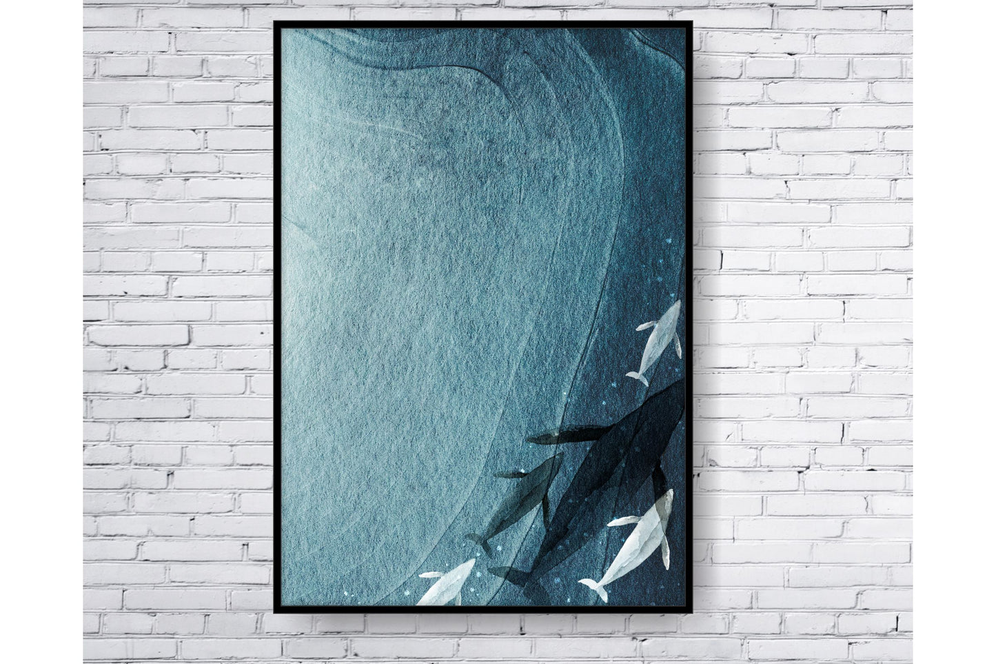 Set of 3 prints. Beach Ocean Wall Art. Watercolour under the sea. Size A4. #0256