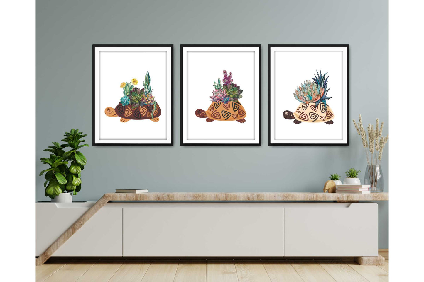 Floral and tropical floral wall art prints.