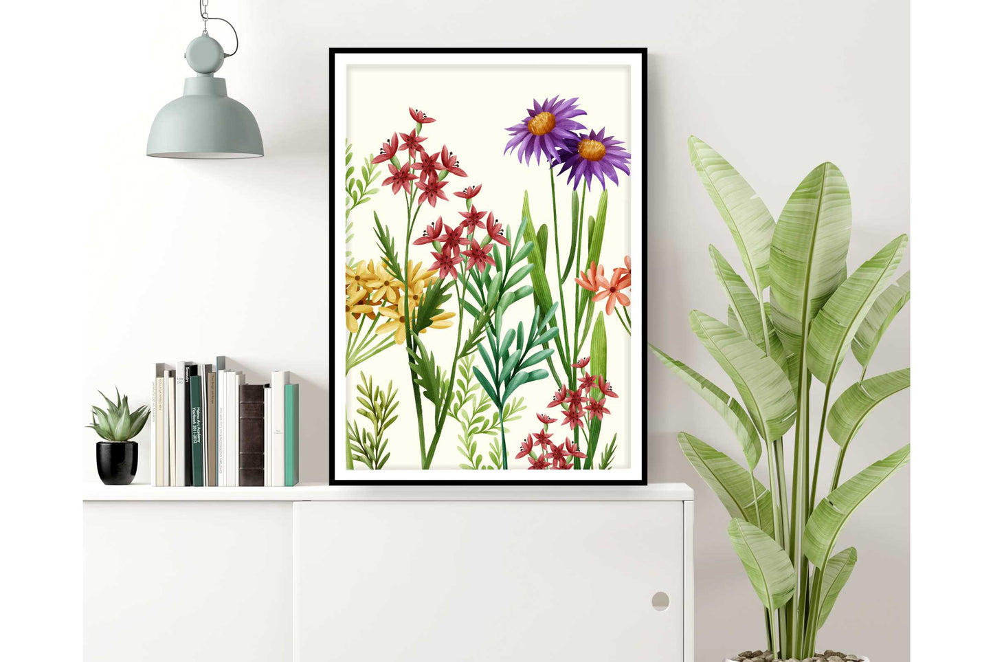 loral and tropical floral wall art. Watercolour Floral and tropical floral prints.