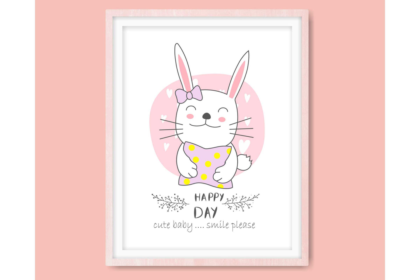 Wall Art Prints For Girls Room. Cartoon Baby Animals