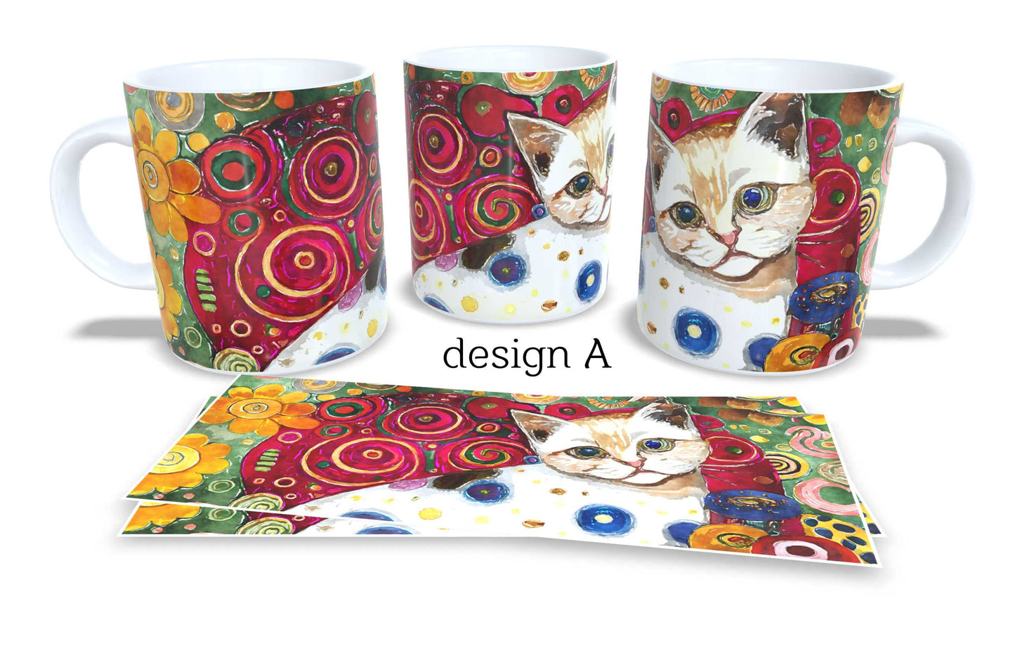 Set of 2 Coffee and Tea Mugs.