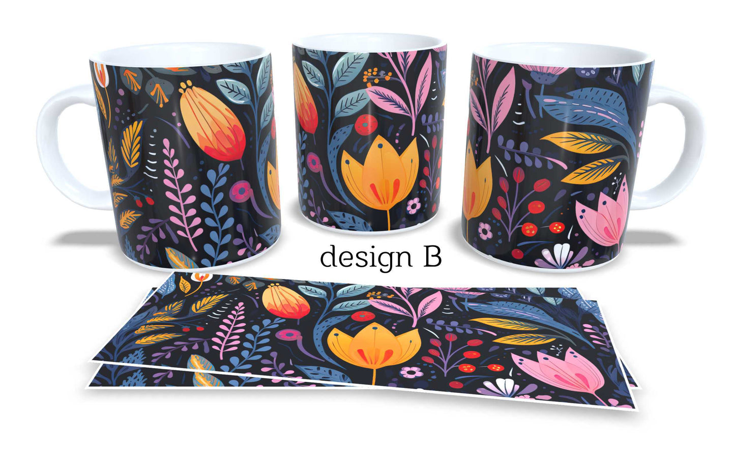 Set of 2 Coffee and Tea Mugs.