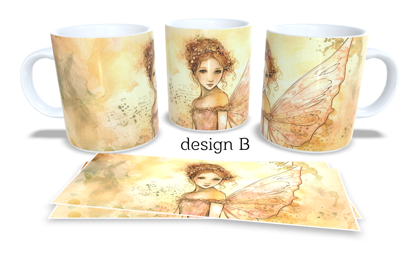 Colourfull Coffee and Tea Mug. Coffee Cup. Tea Mug. Vintage fairy. Full colour sublimated #281
