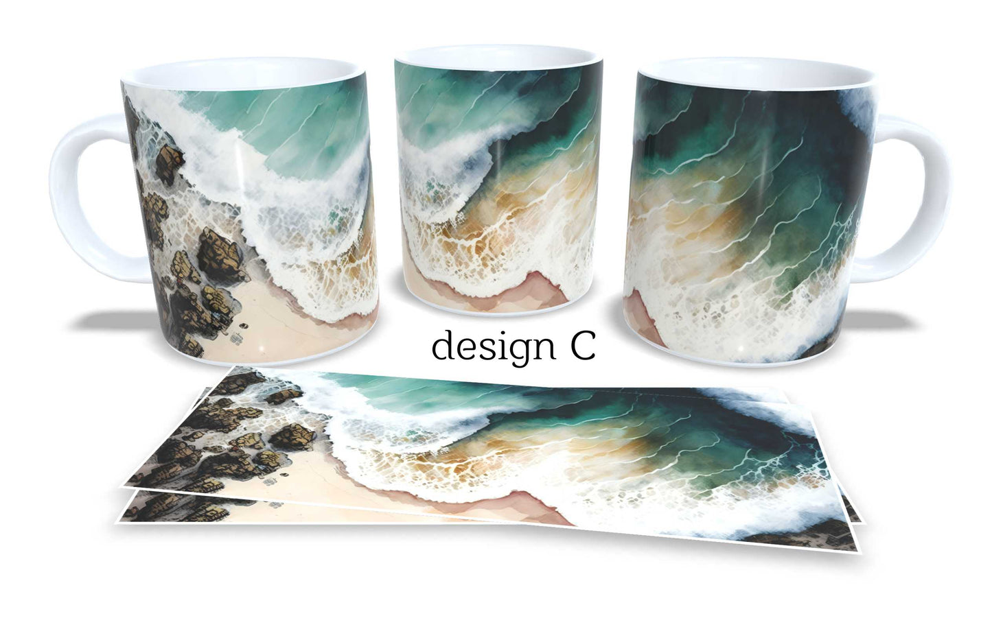 Set of 2 Coffee and Tea Mugs.