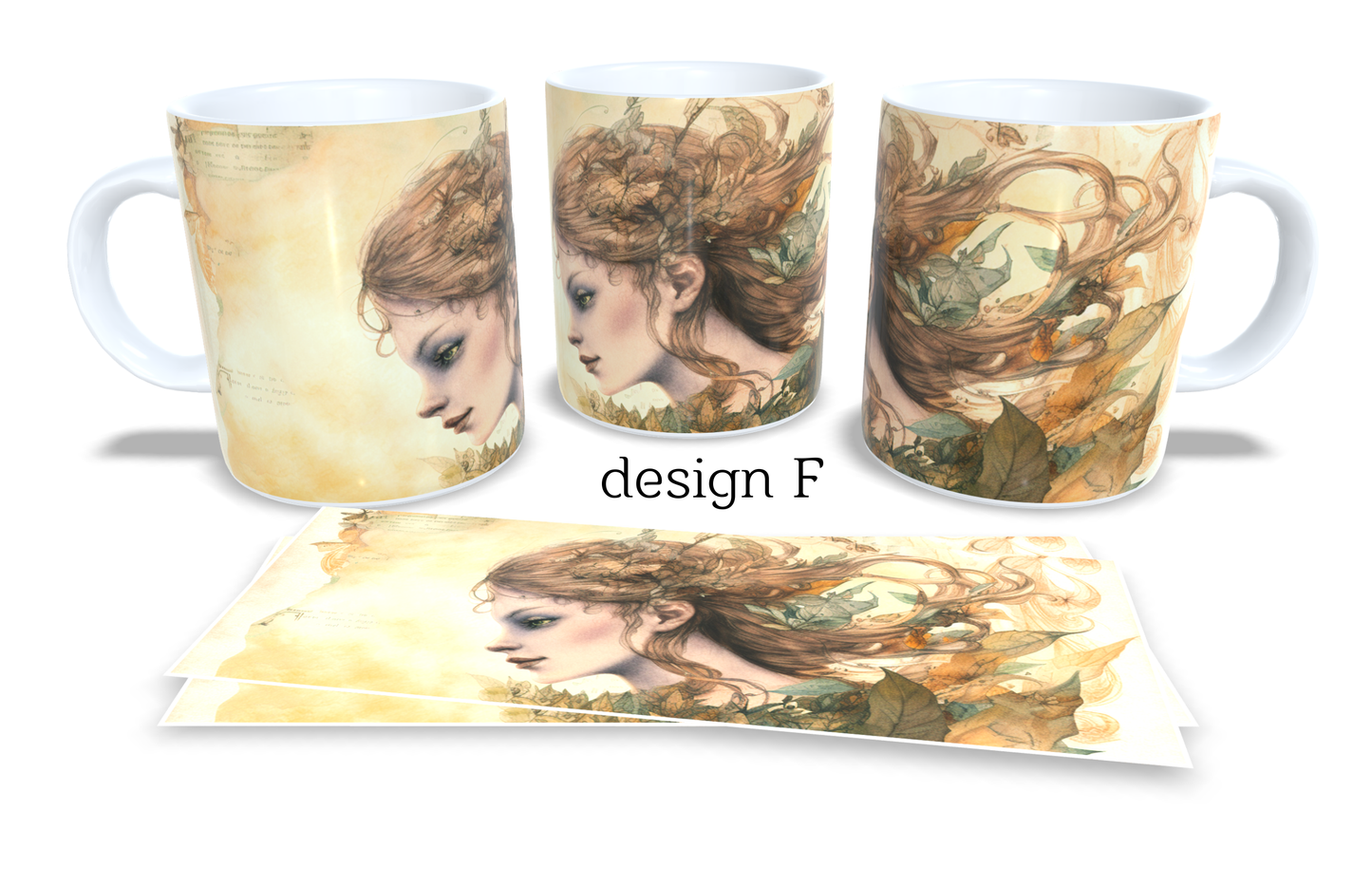Colourfull Coffee and Tea Mug. Coffee Cup. Tea Mug. Vintage fairy. Full colour sublimated #281