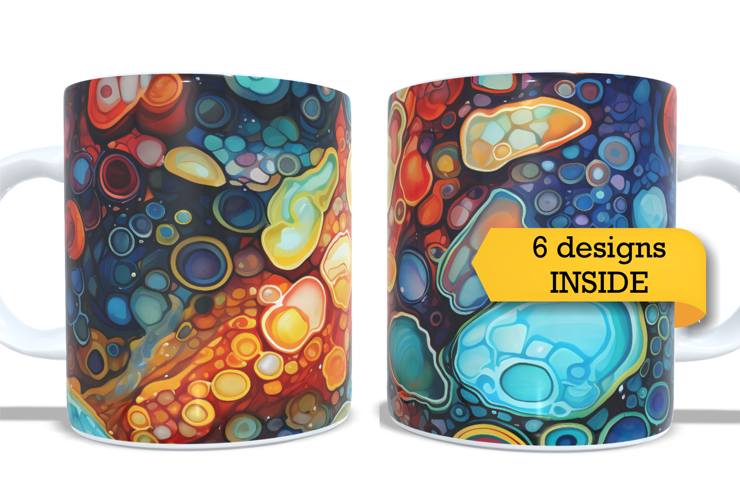 Colourfull Coffee and Tea Mug. Coffee Cup. Tea Mug.