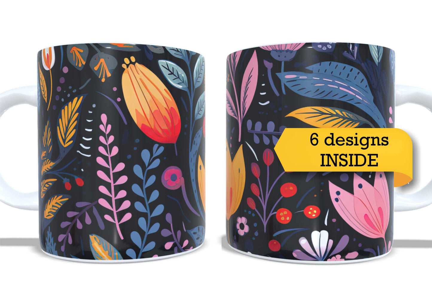 Set of 2 Coffee and Tea Mugs.