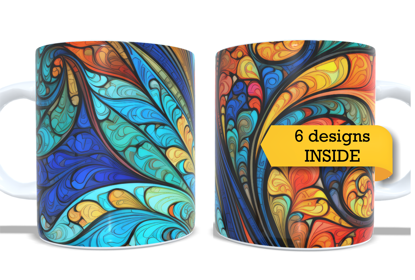 Colourfull Coffee and Tea Mug. Coffee Cup. Tea Mug.