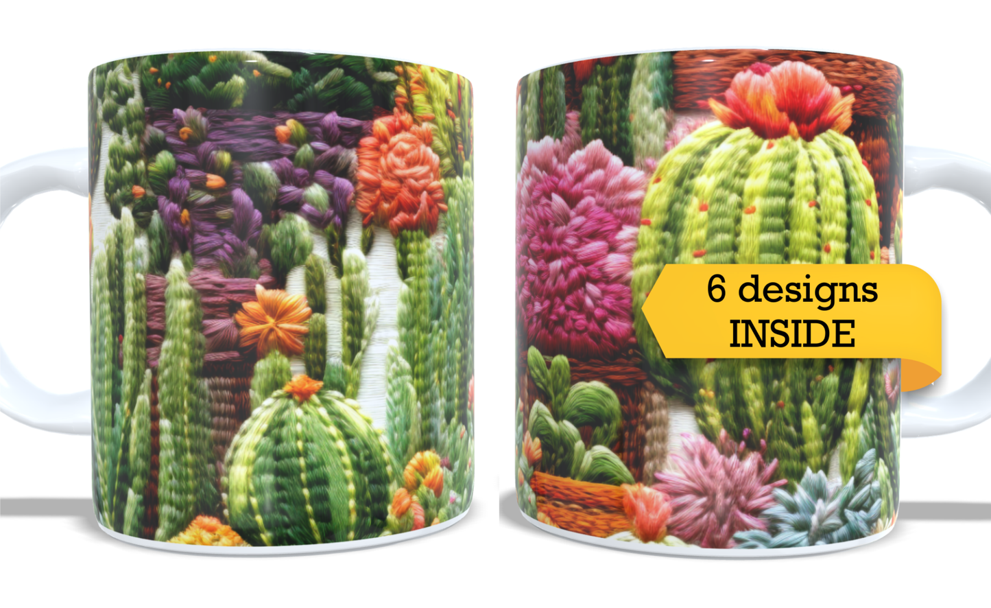 Colourfull Coffee and Tea Mug. Coffee Cup. Tea Mug. Colourfull hand drawing florar design. Full colour sublimated #260