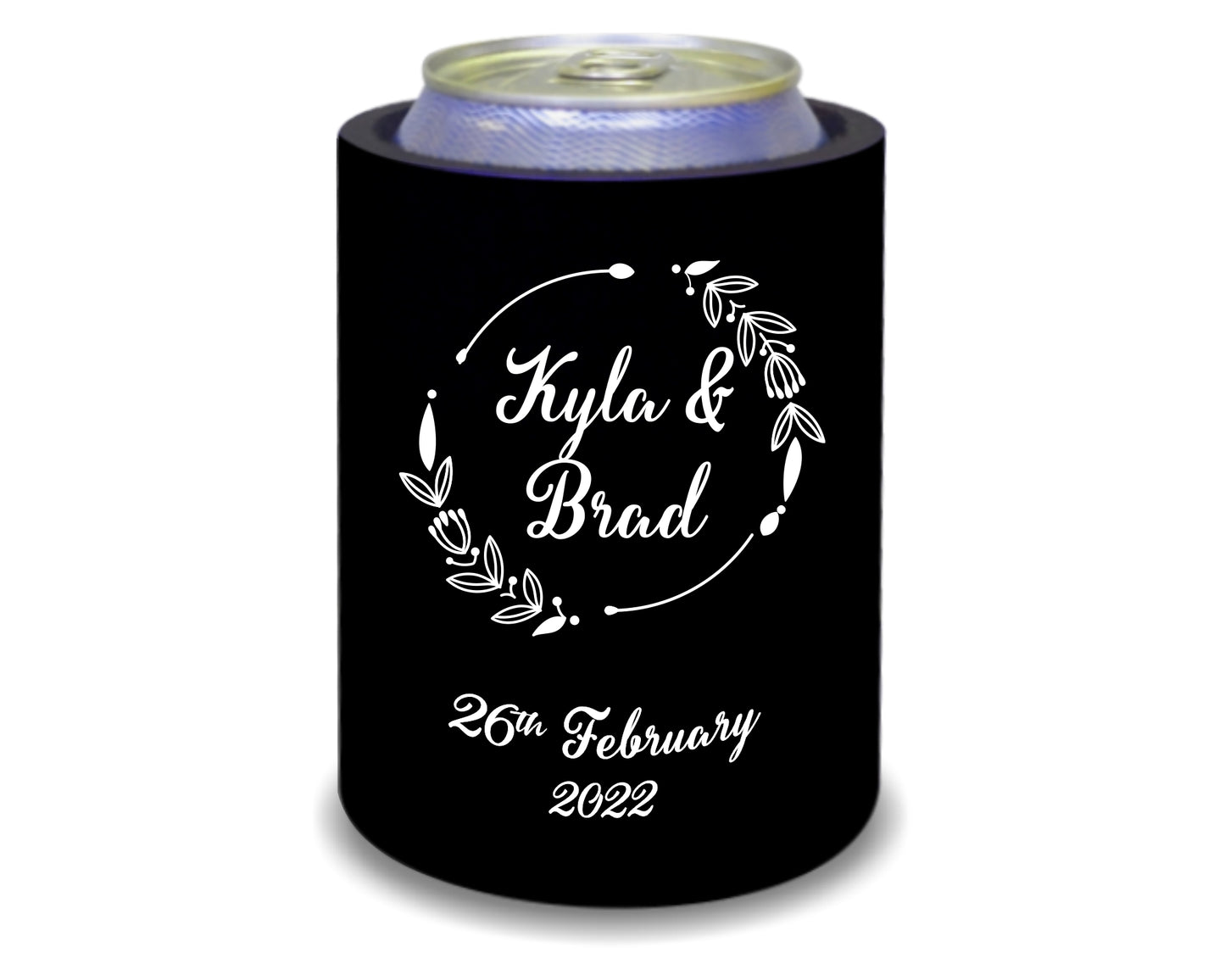 Personalized Wedding Stubby Holders.