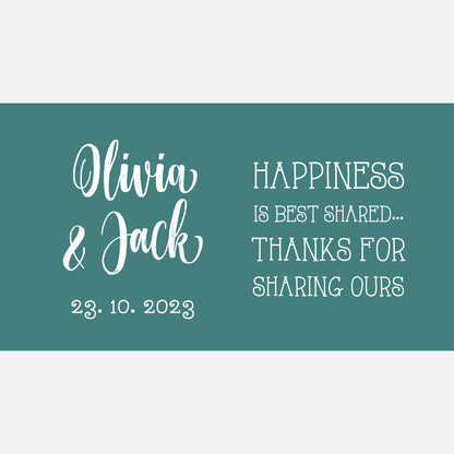 Personalized Stubby Holders Wedding -  #116 - Quantity 20 - FREE SHIPPING