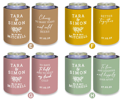 Personalized Stubby Holders Wedding 