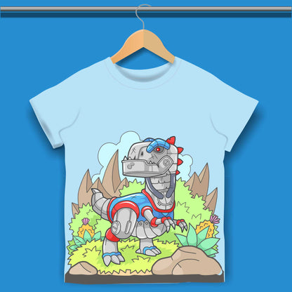 Robo Dinosaur T-shirt for Boys #344