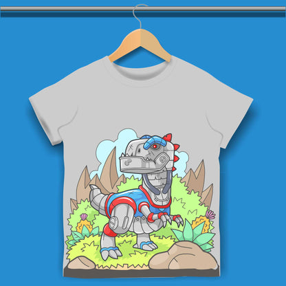 Robo Dinosaur T-shirt for Boys #344