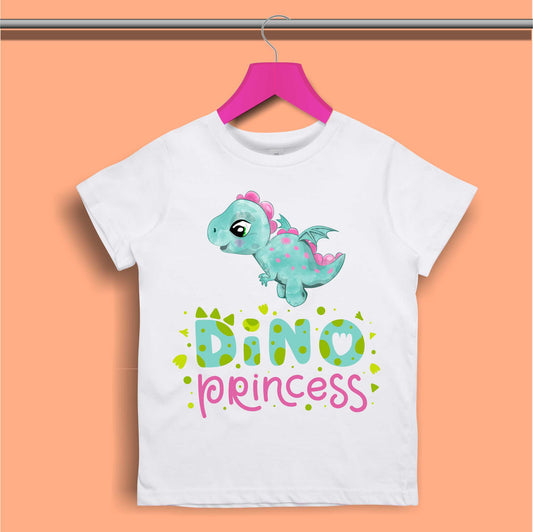 Dino Princess T-shirt for Girls - #352