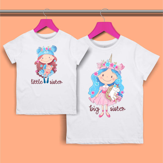 Big Sister Little Sister T-shirt for Girls - #369