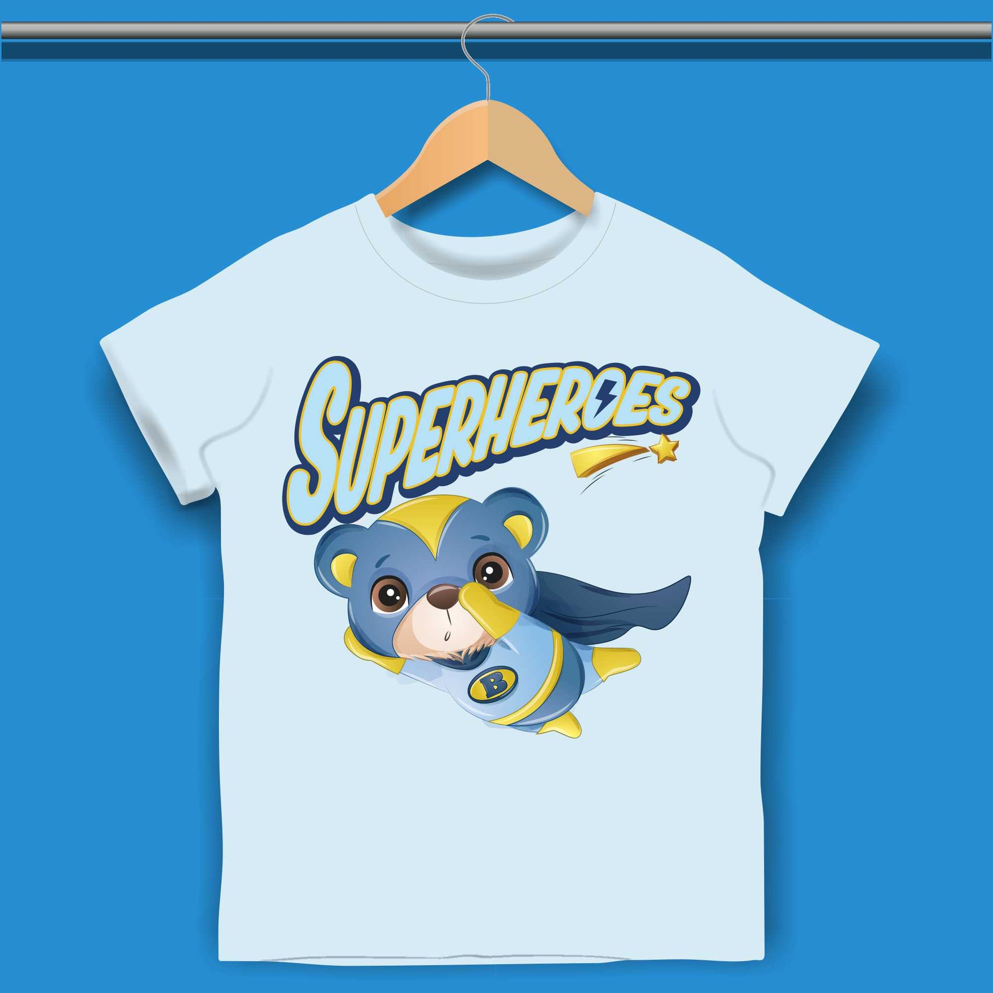 Cartoon Superheroes T-shirt for Boys