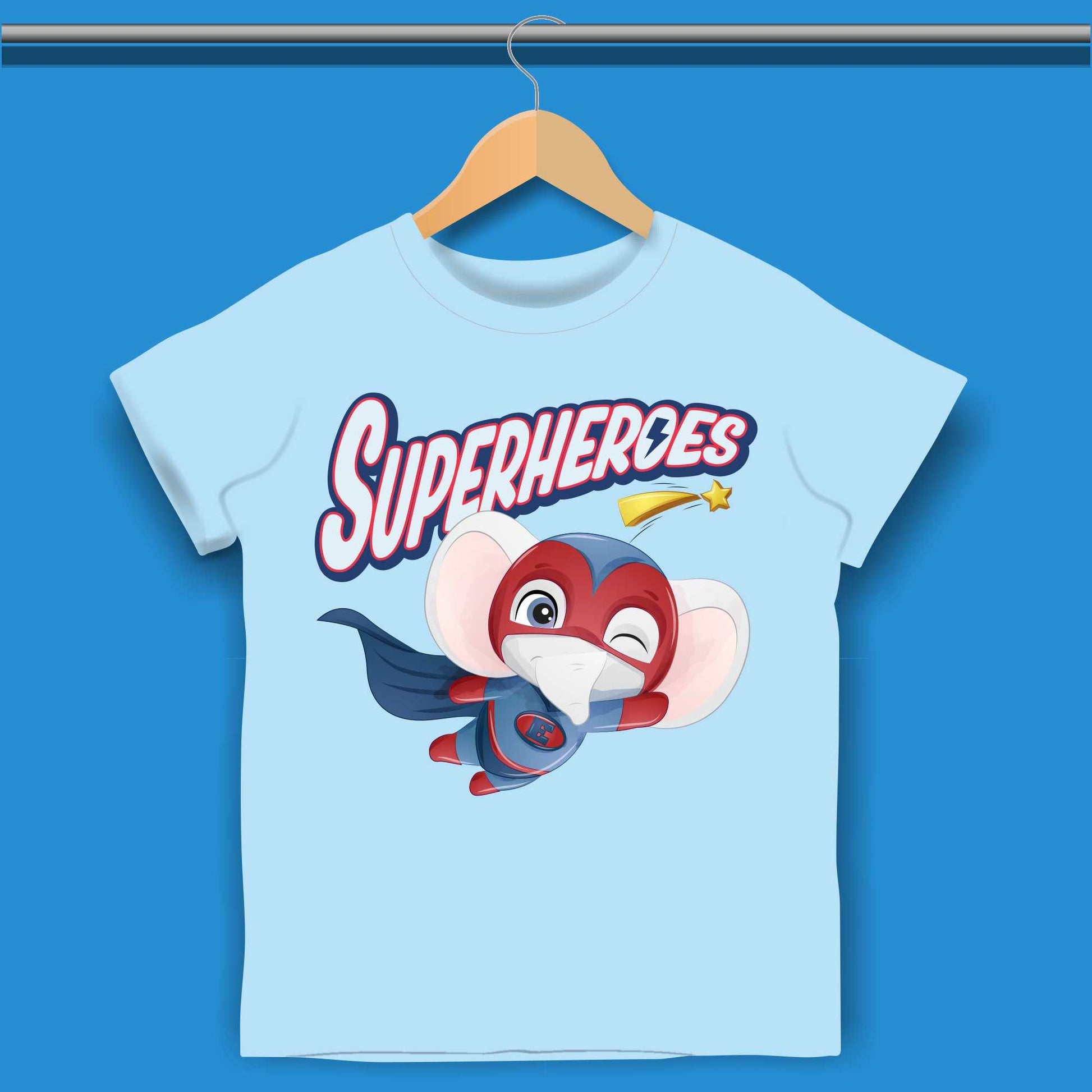 Cartoon Superheroes T-shirt for Boys
