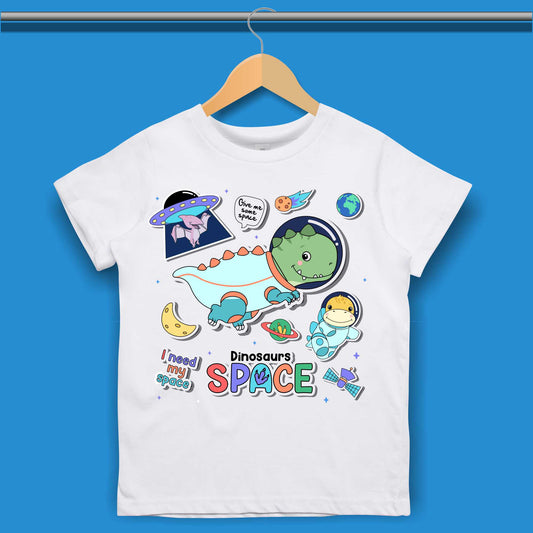 Space Dinosaur T-shirt for Boys