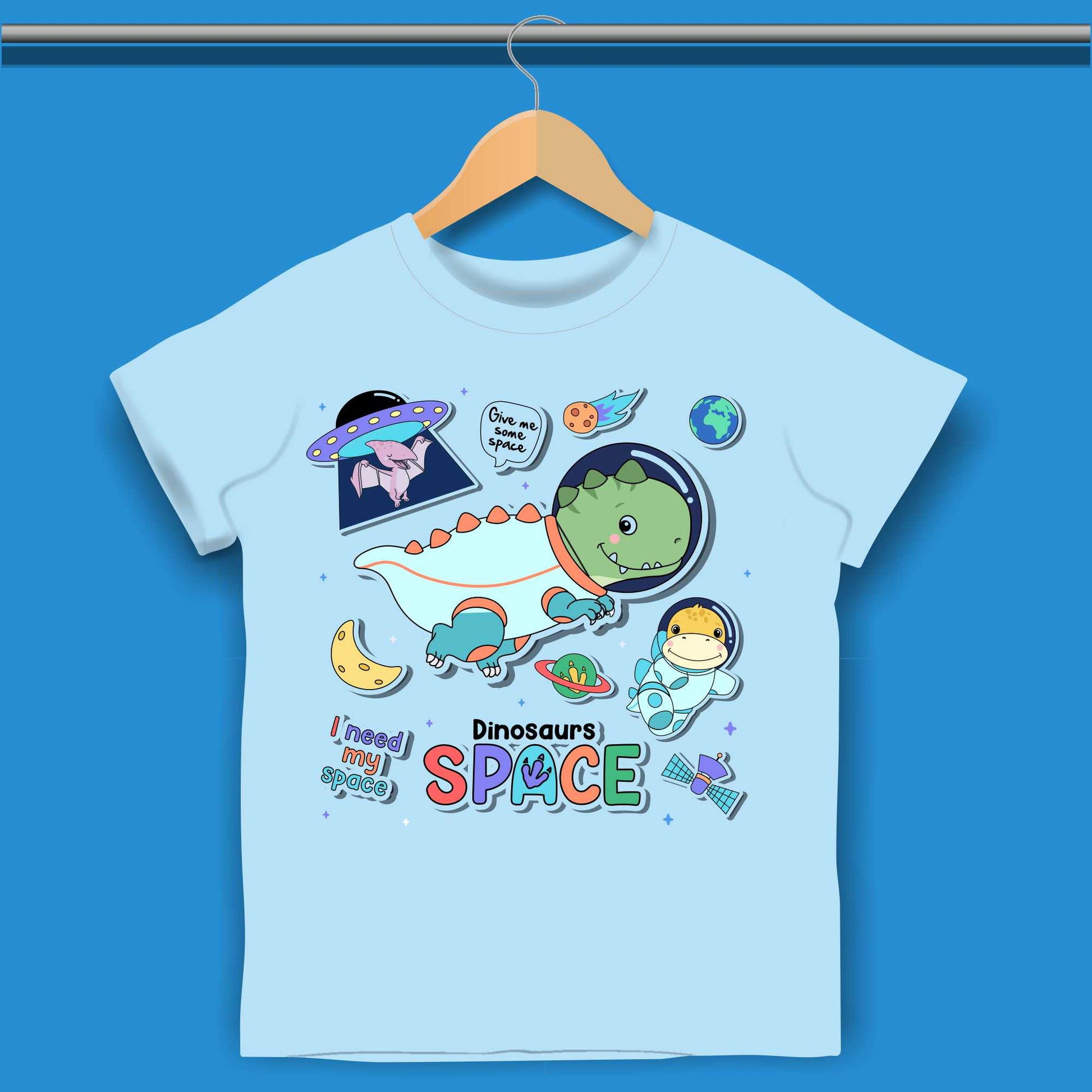 Space Dinosaur T-shirt for Boys