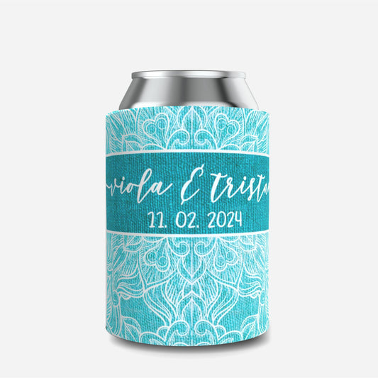 Full Colour Sublimated Wedding Stubby Holder / Can Cooler - Quantity of 20 - Design 40