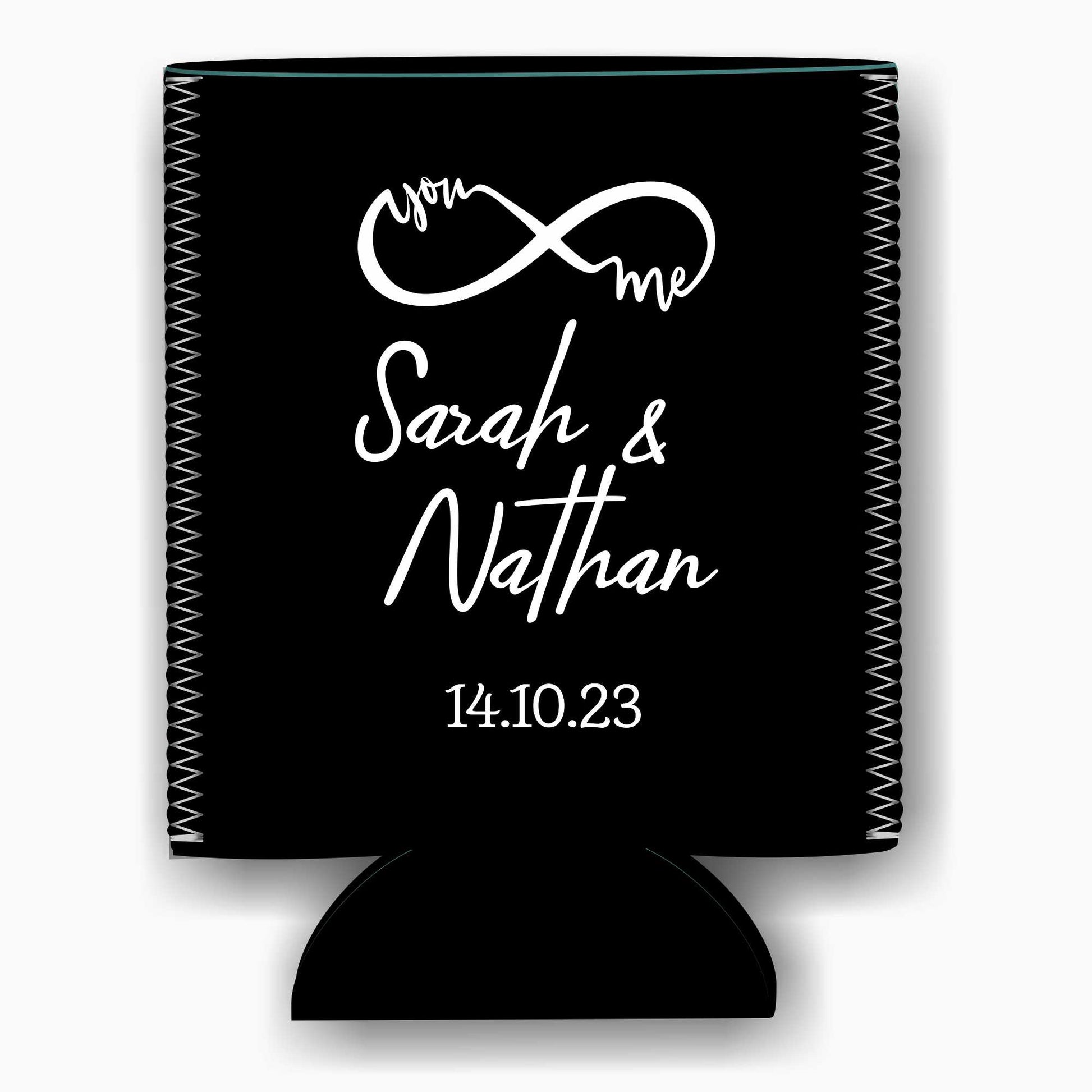 Colapsible flat-pack stubby holders wedding