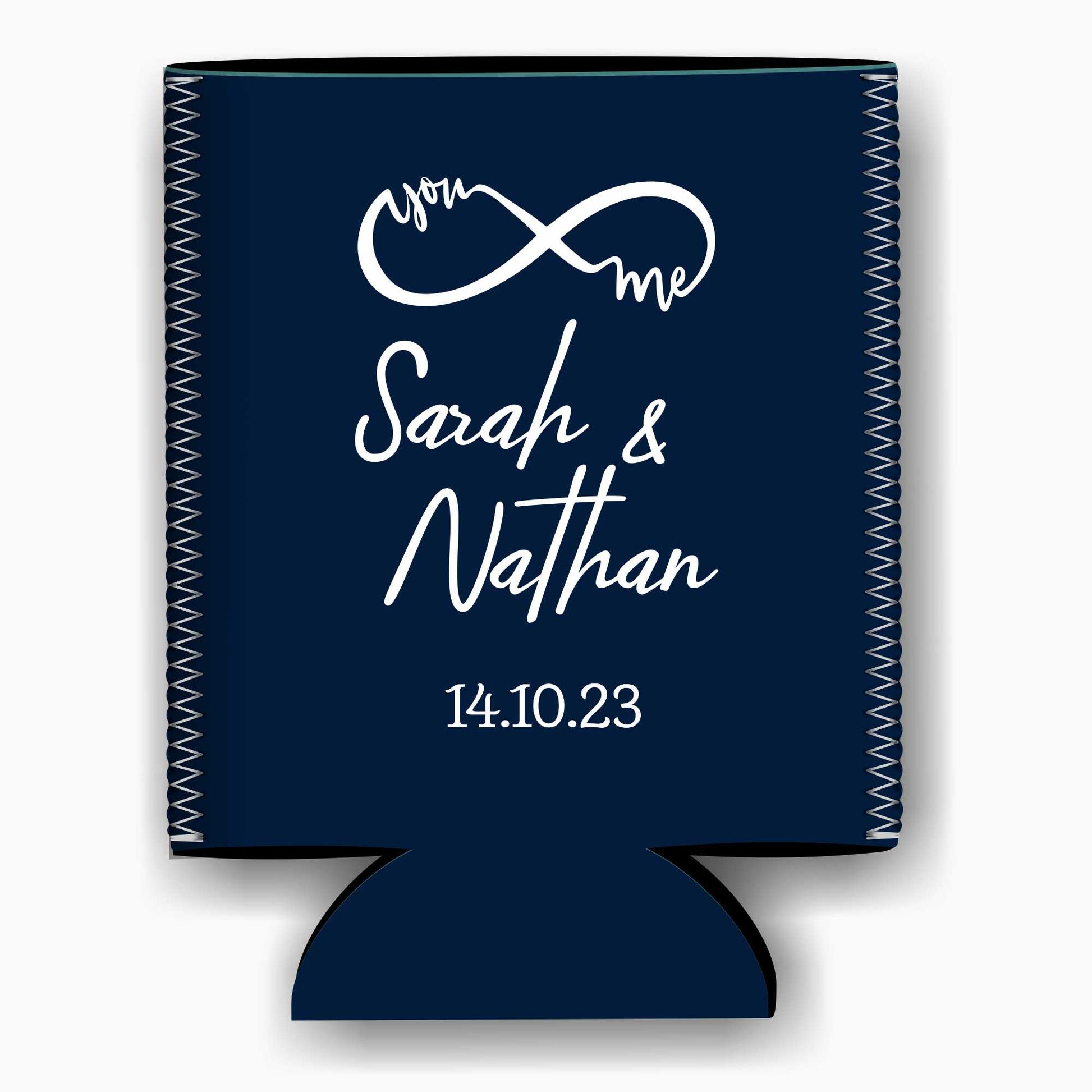 Colapsible flat-pack stubby holders wedding
