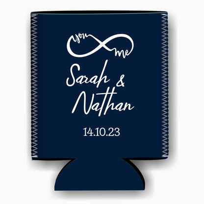 Colapsible flat-pack stubby holders wedding