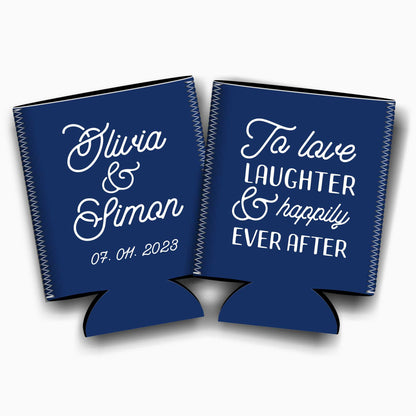 Colapsible flat-pack stubby holders wedding