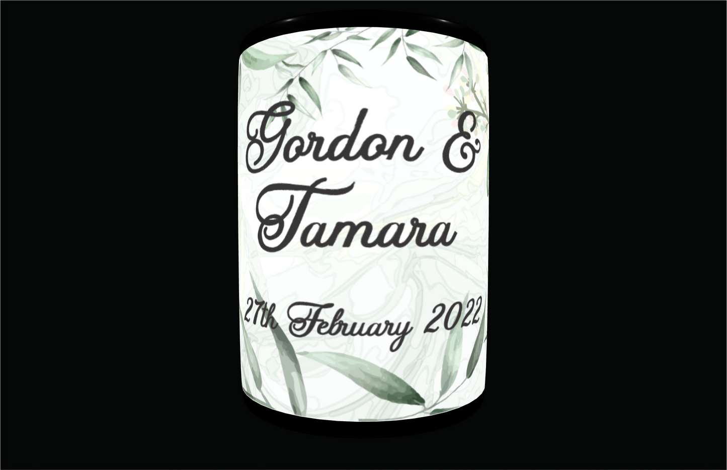 Full Colour Sublimated Wedding Stubby Holder / Can Cooler - Quantity of 20 - Design 92