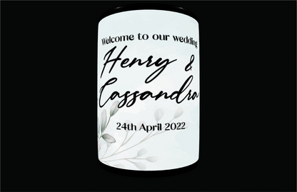 Full Colour Sublimated Wedding Stubby Holder / Can Cooler - Quantity of 20 - Design 93