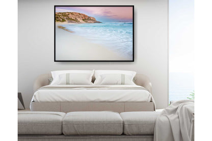 Beach Ocean Wall Art. Beach Prints. Artistic Watercolour beach print. Serene beach scene. Size A4. #0194