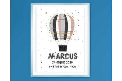 Wall Art Print for Boys Room Personalized