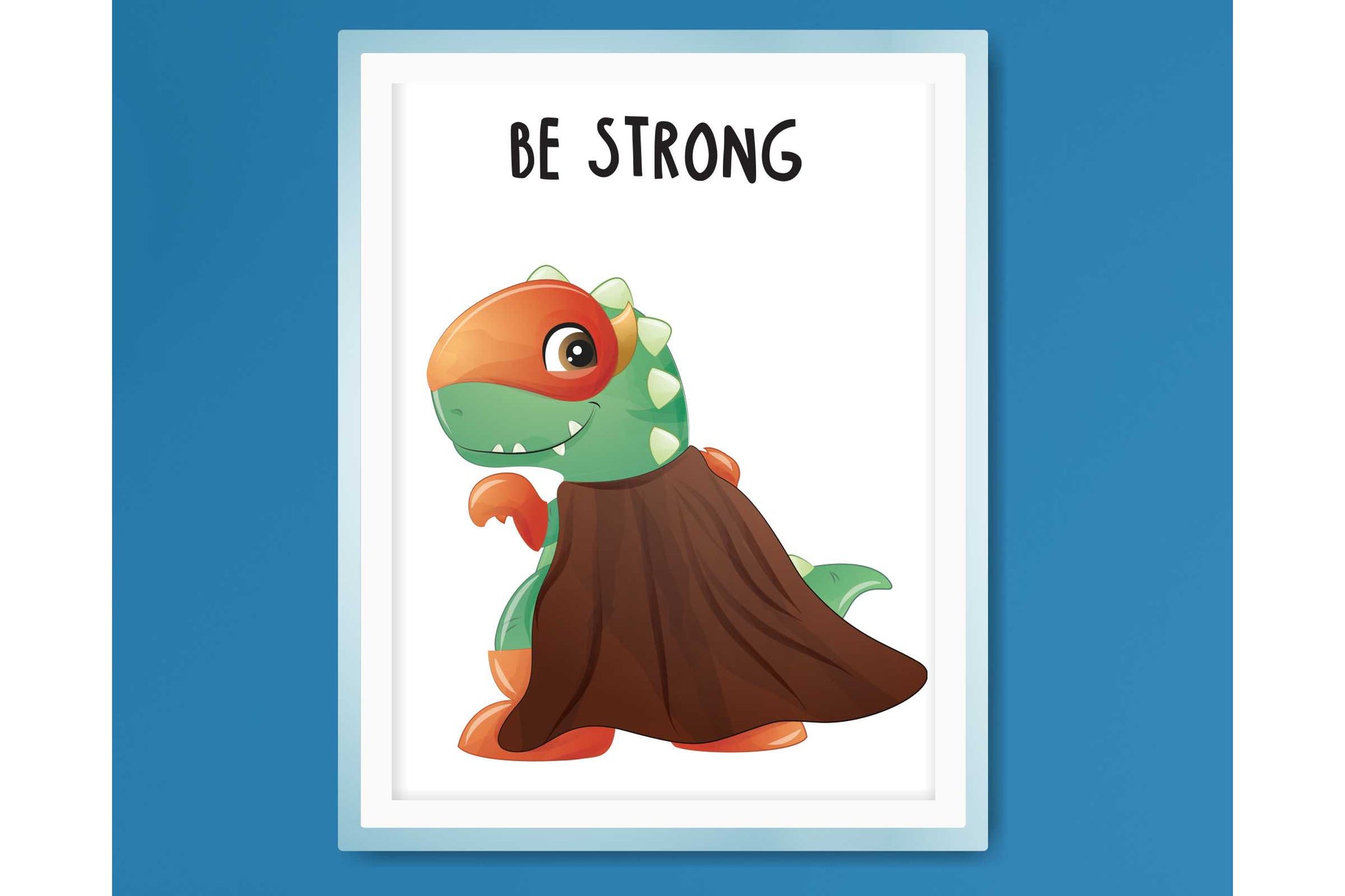 Wall Art Print for Boys Room Superhero animals