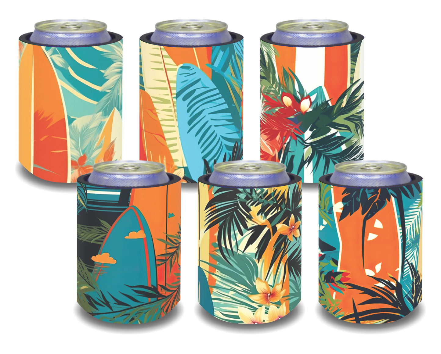 #026 Stubby Holders for home. Set of 6. Full colour stubby holders.