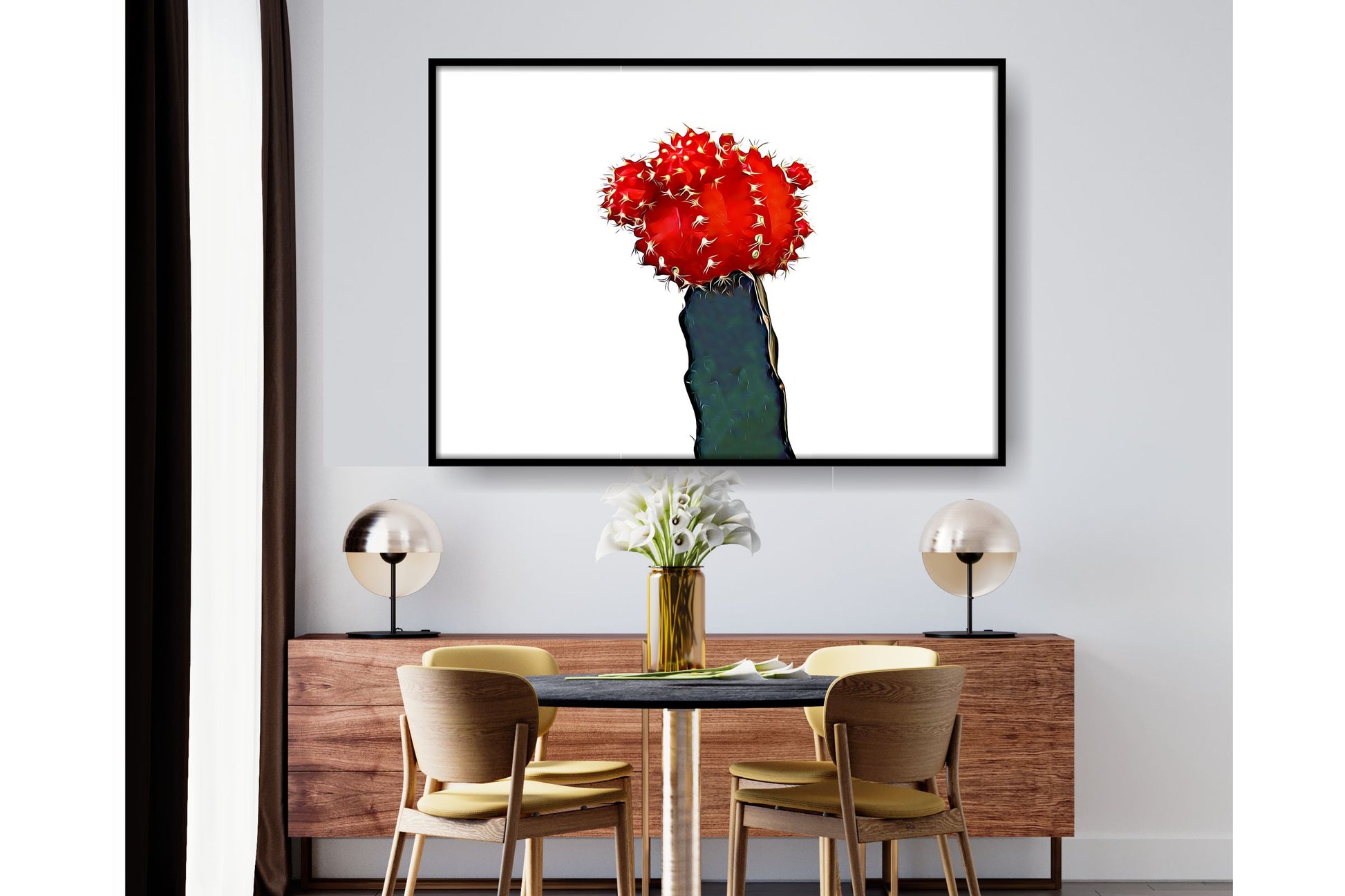 Floral and tropical floral wall art prints.