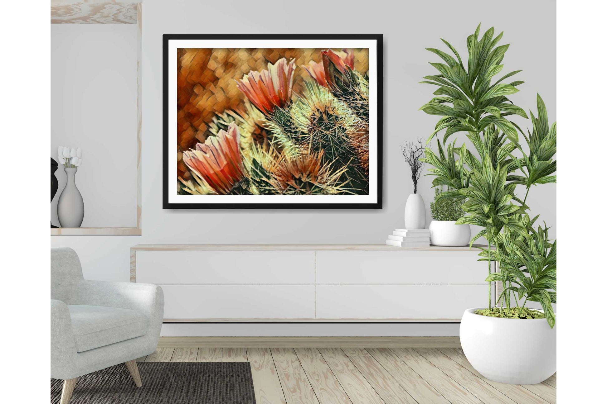 Floral and tropical floral wall art prints.