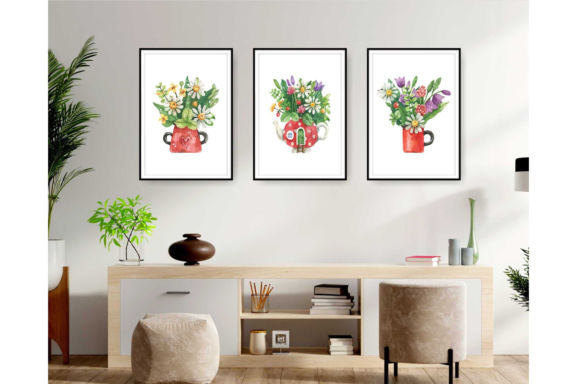 Floral and tropical wall art. Floral and tropical wall prints
