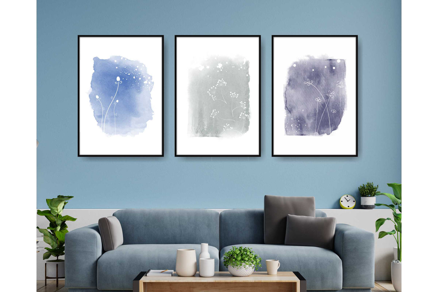 loral and tropical floral wall art. Watercolour Floral and tropical floral prints.