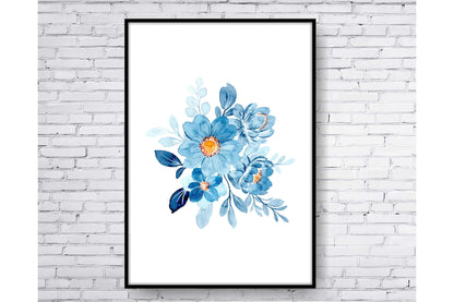loral and tropical floral wall art. Watercolour Floral and tropical floral prints.