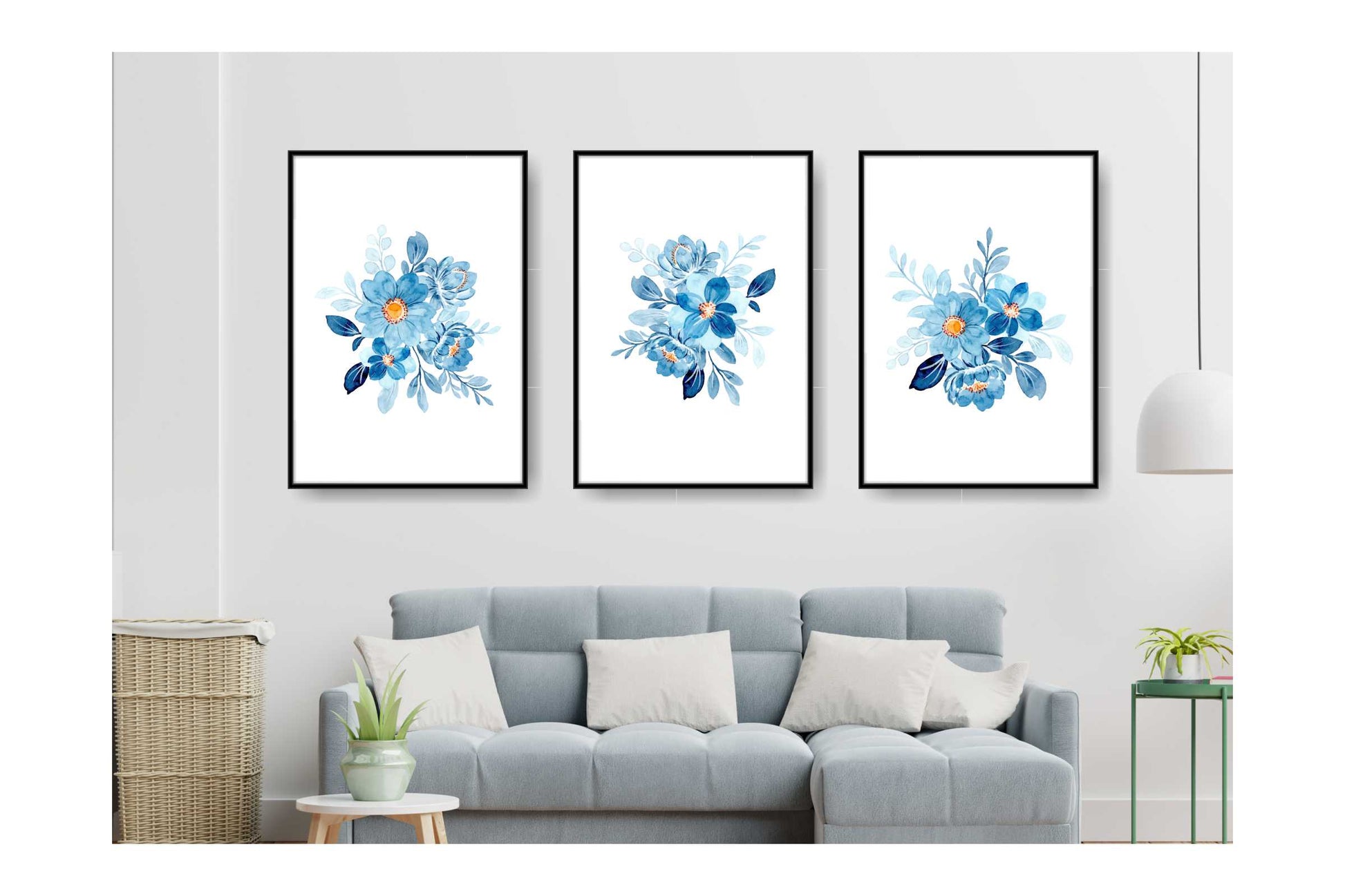 loral and tropical floral wall art. Watercolour Floral and tropical floral prints.